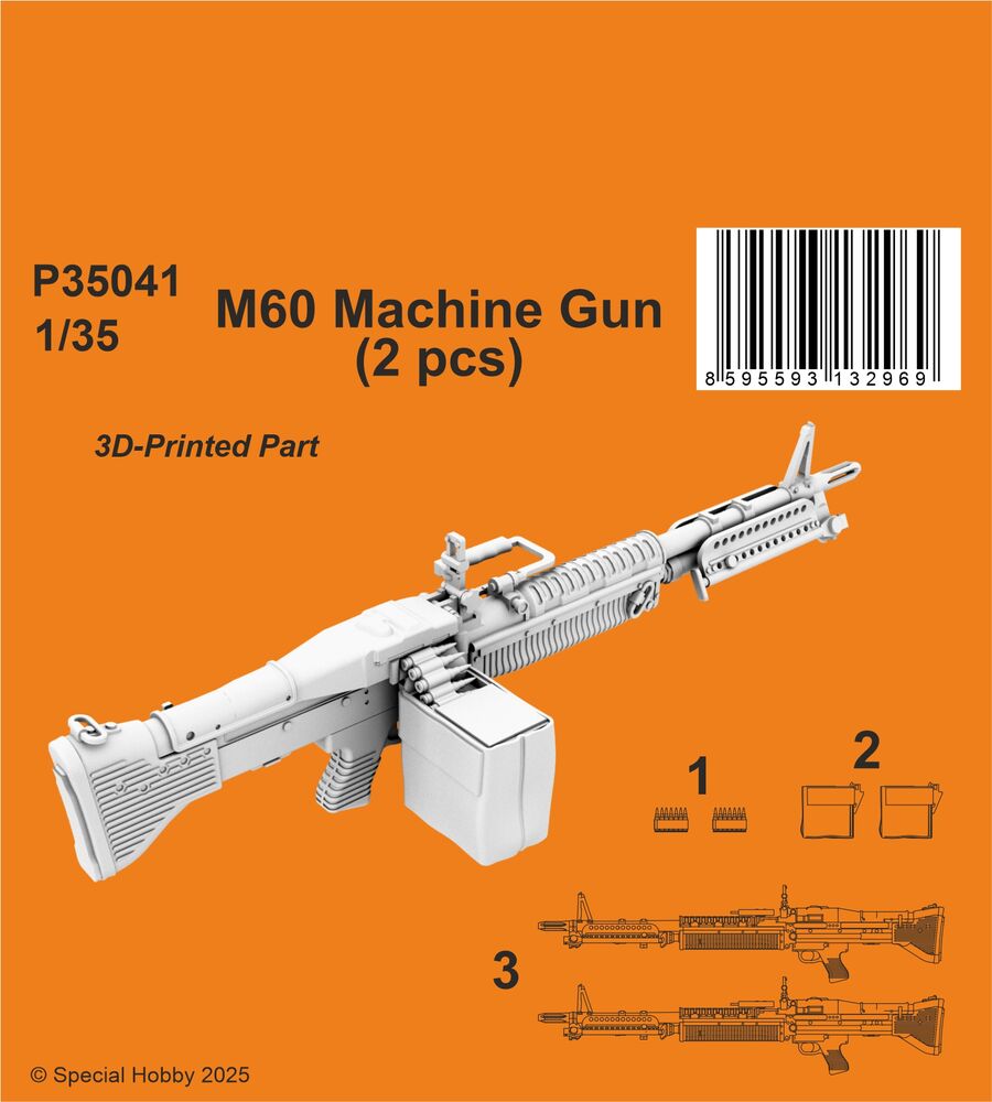 M60 Machine Gun 1/35 (2 pcs)