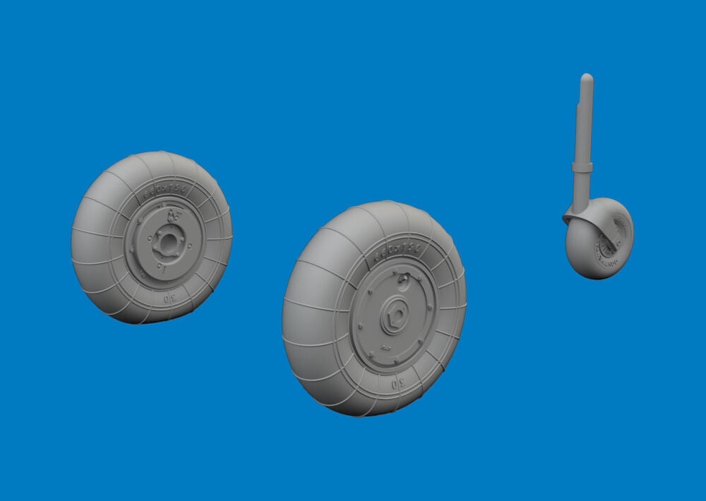 Bf 109K-4 wheels for Eduard