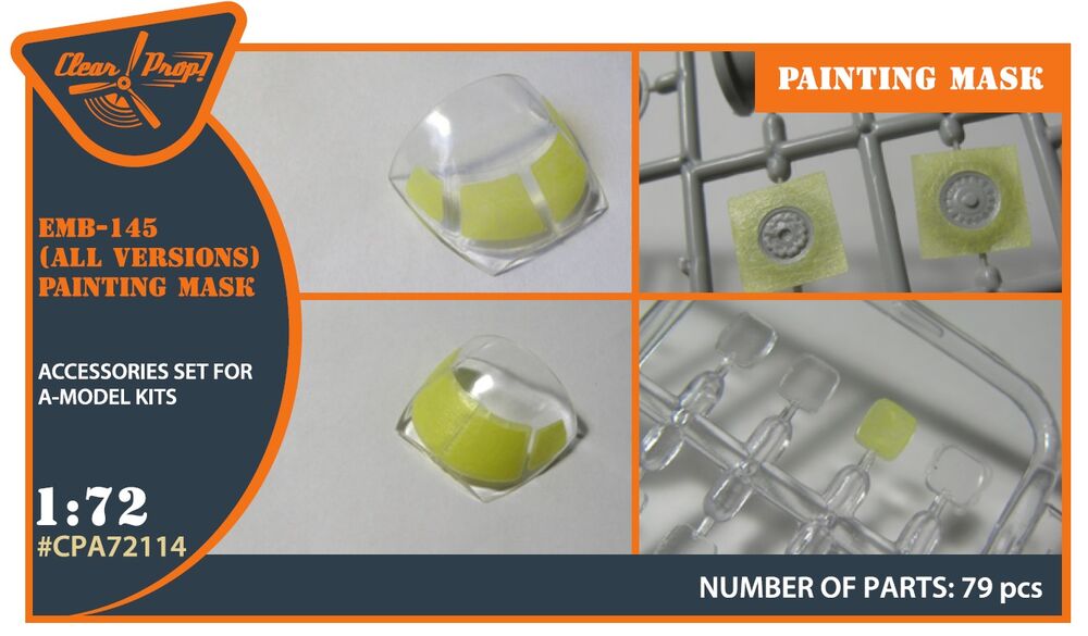 EMB-145 painting mask for A-model kits
