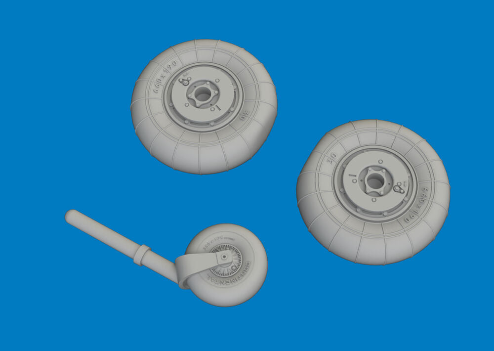 Bf 109K-4 wheels for Eduard