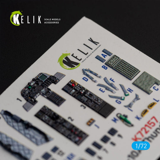 OA-10A Thunderbolt - interior 3D decals for Italeri kit