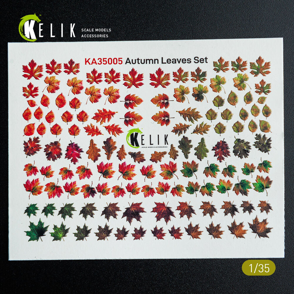 Autumn Leaves Set #1 - Decal for dioramas