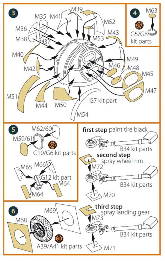 TBM-3/TBF-1C Avenger painting mask for Hobby Boss kit