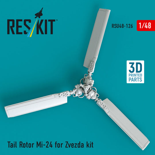 Tail Rotor Mi-24 for Zvezda kit (3D Printed)