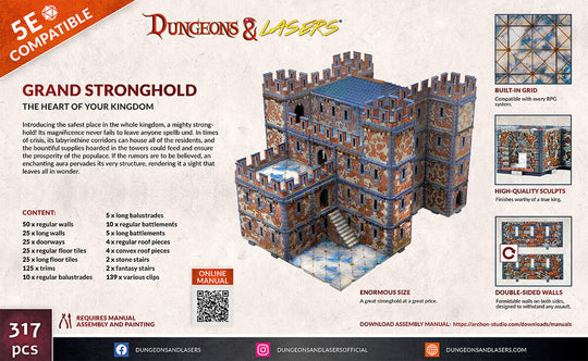 Dungeons & Lasers Starter Set: GRAND STRONGHOLD