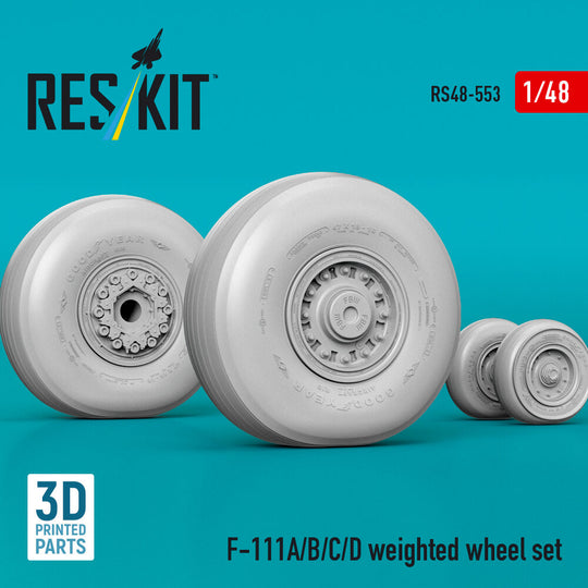 F-111A/B/C/D weighted wheel set (3D Printed)