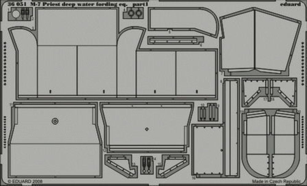 M-7 Priest deep water fording eq. für Academy Bausatz