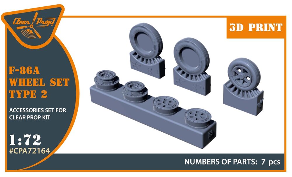 F-86A wheel set type 2 for CP kits