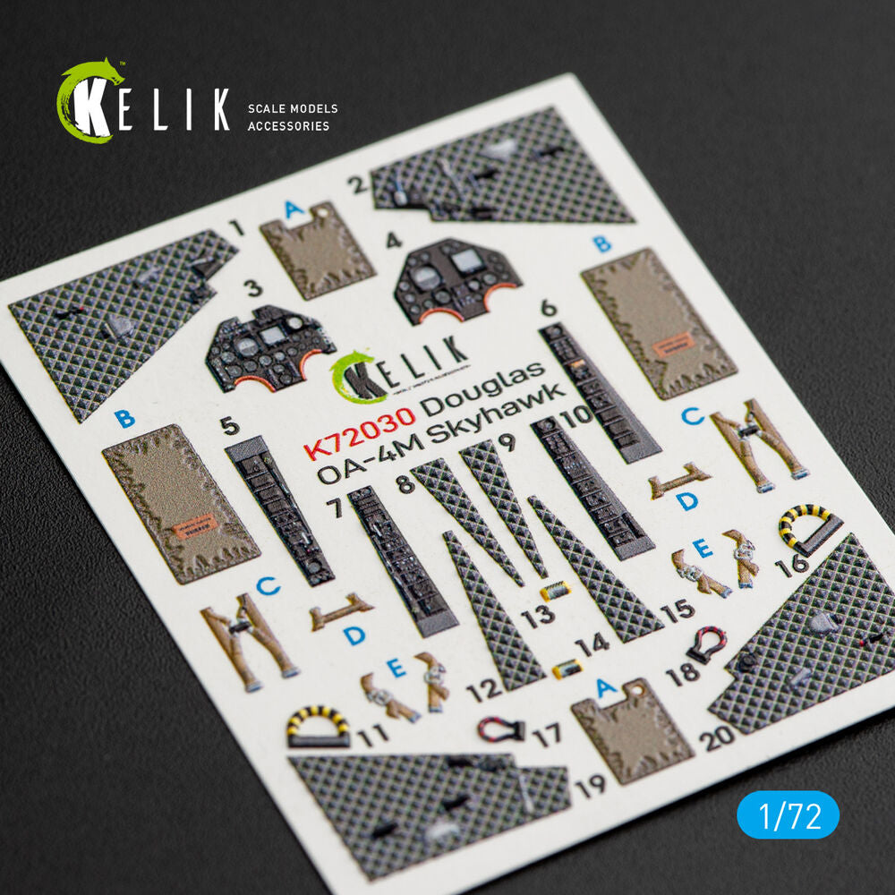 OA-4M Skyhawk interior 3D decals for Fujimi/Hobby 2000 kit