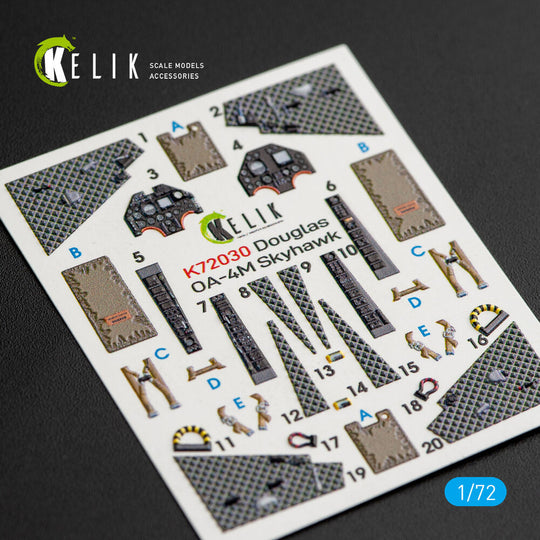 OA-4M Skyhawk interior 3D decals for Fujimi/Hobby 2000 kit
