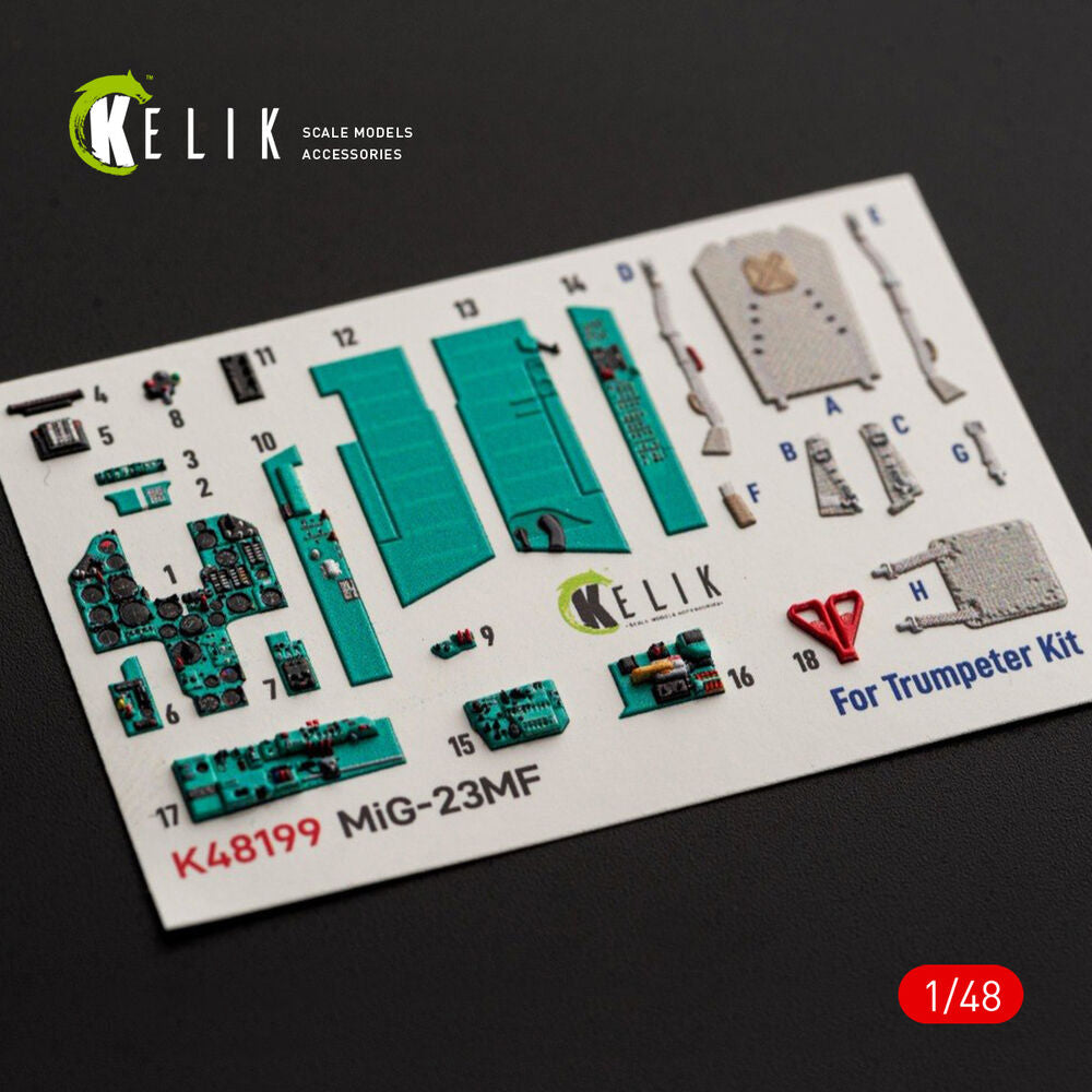 MiG-23MF - interior 3D decals for Trumpeter