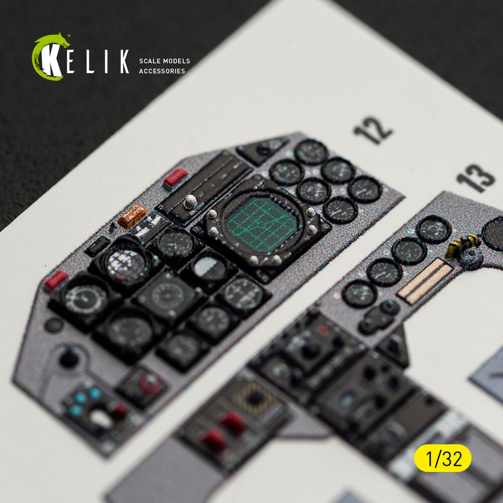 F-5F - interior 3D decals for Kitty Hawk/Zimi models kit
