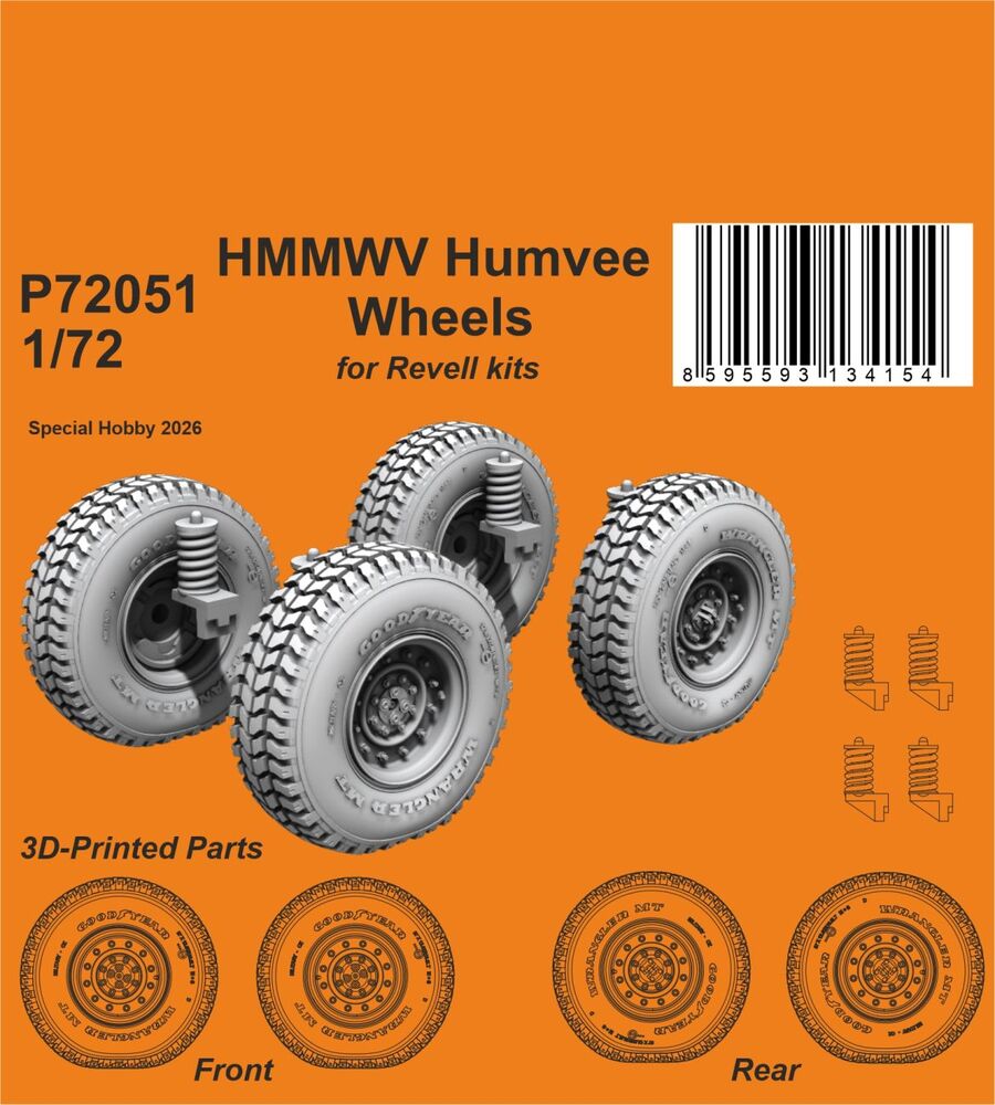 HMMWV Humvee Wheels for Revell