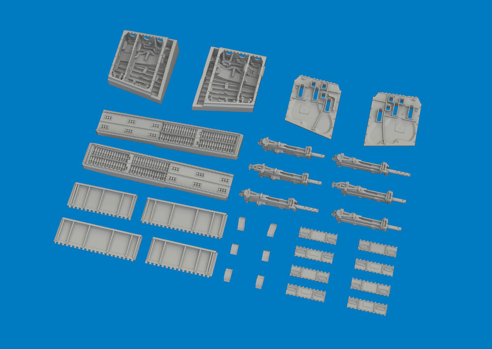 P-40K gun bays PRINT for Eduard
