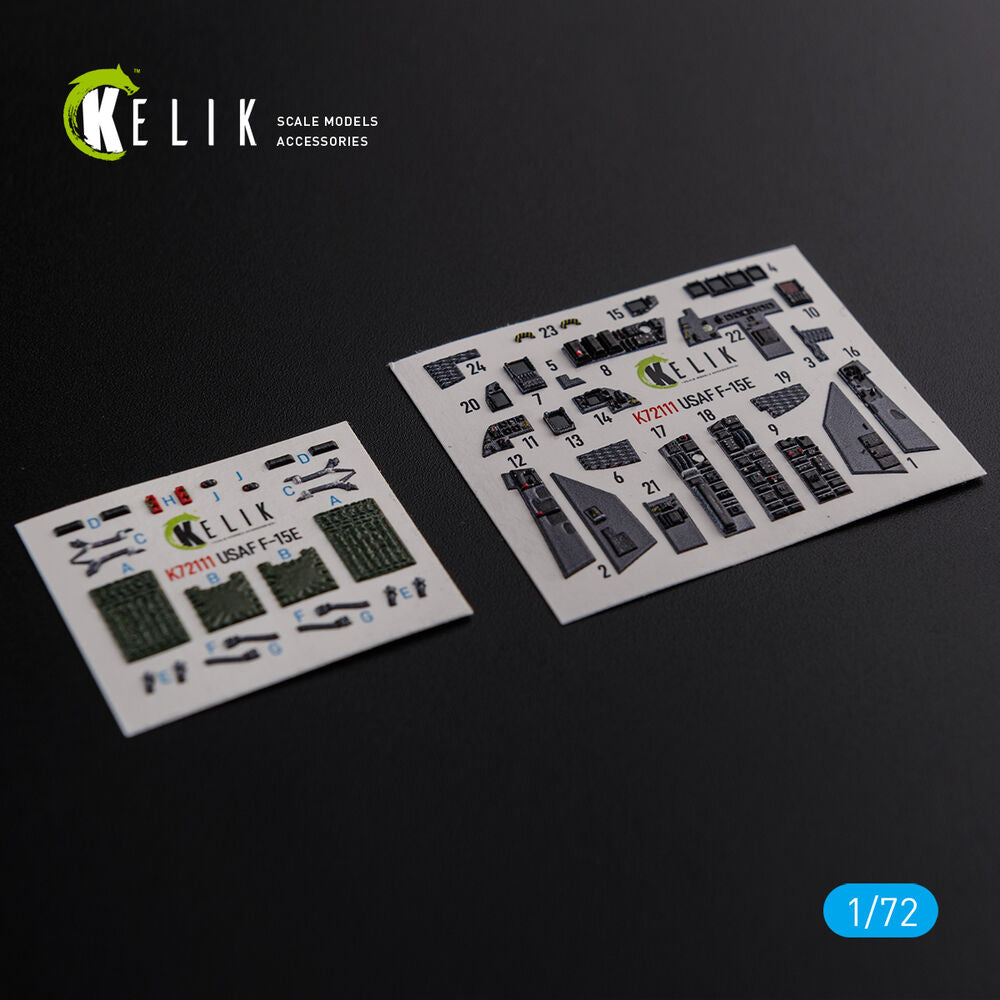 F-15E interior 3D decals for Academy kit