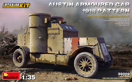 Austin Armoured Car 1918 Pattern. British Service. Western Front . Interior Kit