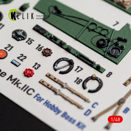 Hurricane Mk.IIC - interior 3D decals for Hobby Boss