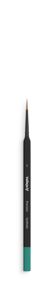 Round Synthetic Brush, Triangular Handle No. 1