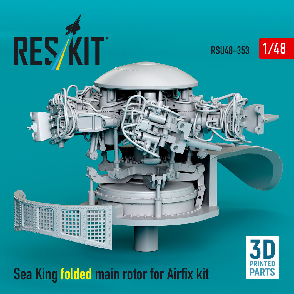 Sea King folded main rotor for Airfix kit (3D printed)