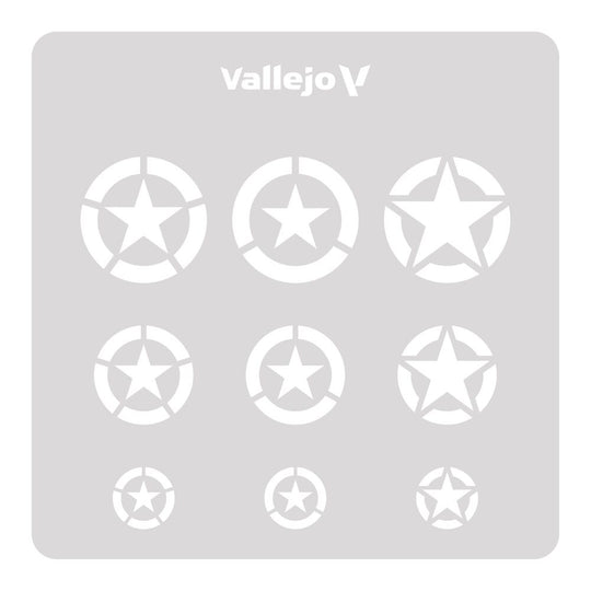 Vallejo Stencils: USAF Marks 125 x 125 mm