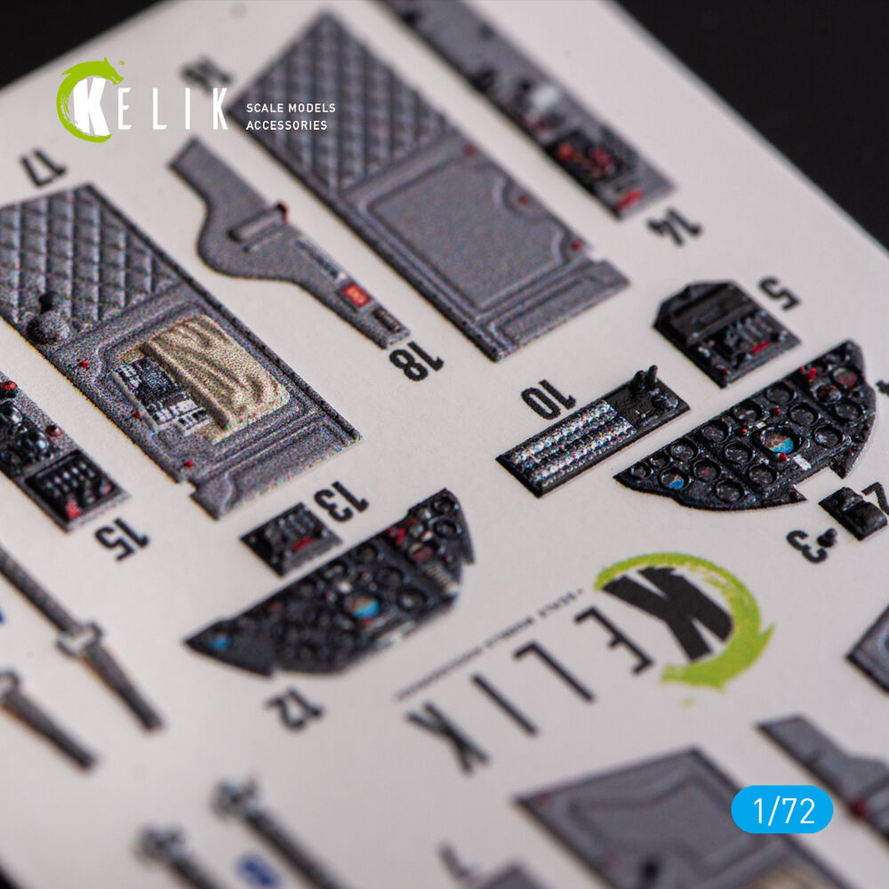 L-29 Delfin - interior 3D decals for AMK kit