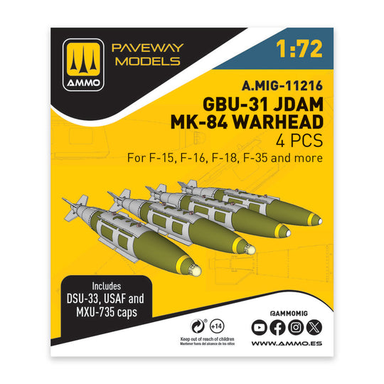 GBU-31 JDAM, MK-84 Warhead (4 pcs)