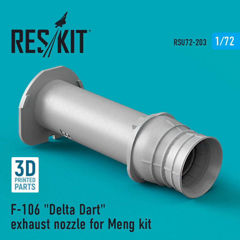 F-106 Delta Dart exhaust nozzle for Meng kit (3D Printed)