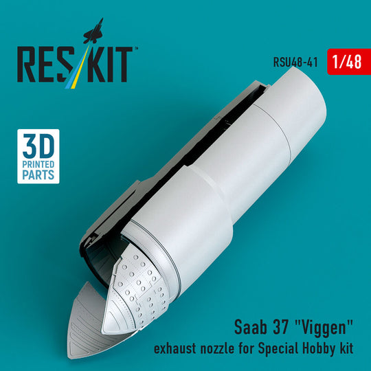 Saab 37 Viggen exhaust nozzle for Special Hobby kit (3D Printed)