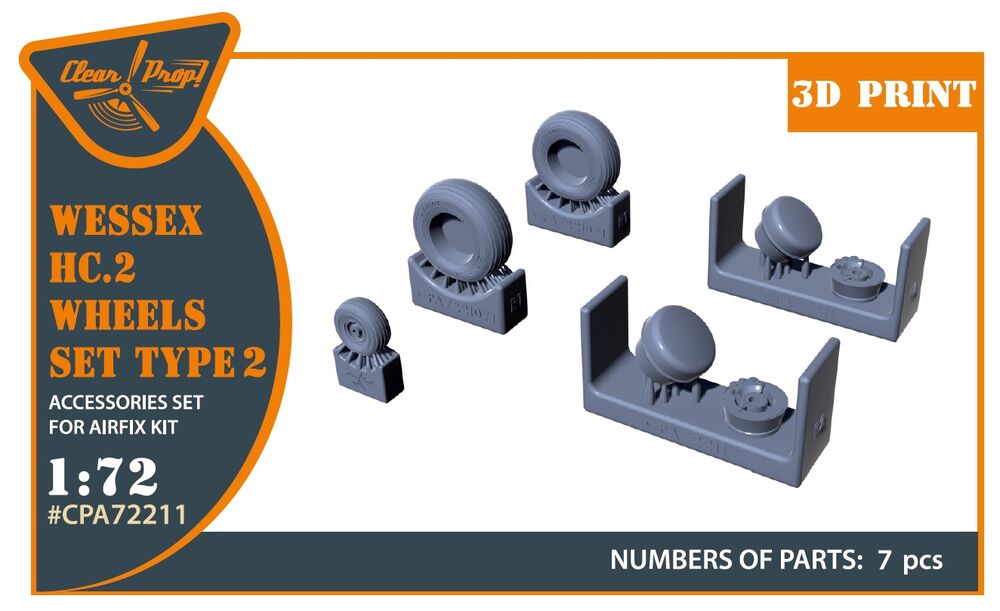 Wessex HC.2 Wheel set type 2 for Airfix kit