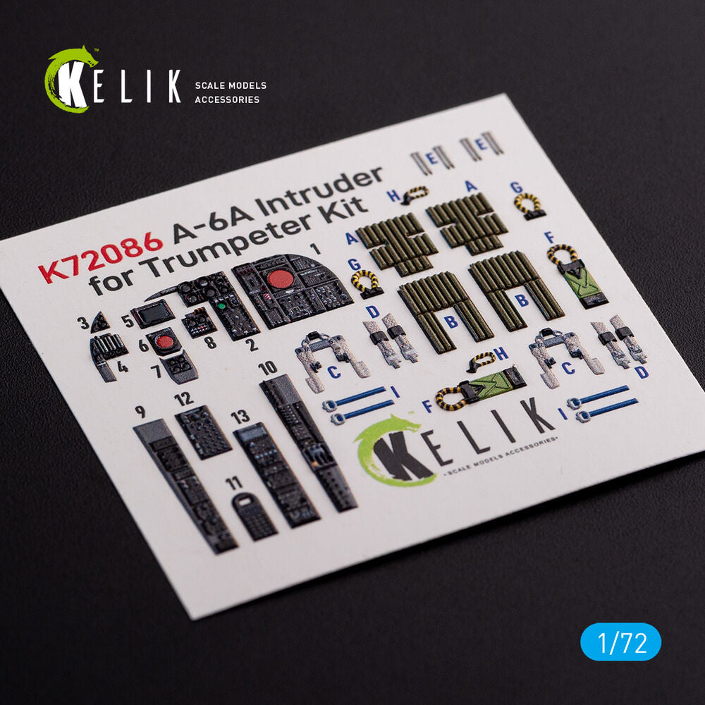 A-6A Intruder interior 3D decals for Trumpeter kit