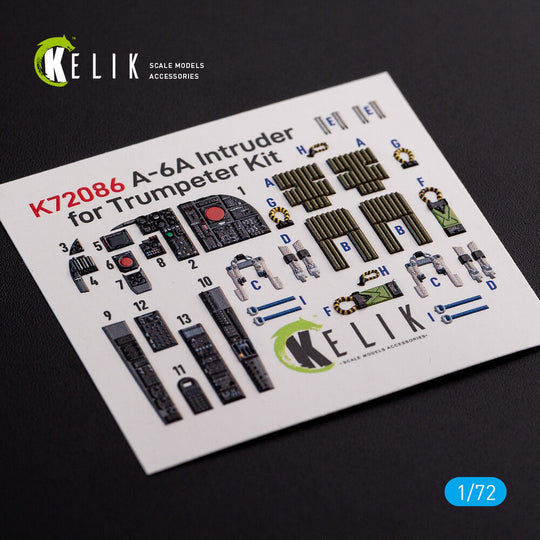 A-6A Intruder interior 3D decals for Trumpeter kit