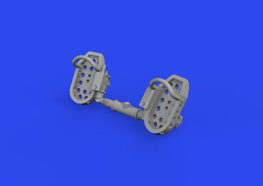 Bf 109E rudder pedals late PRINT 1/72