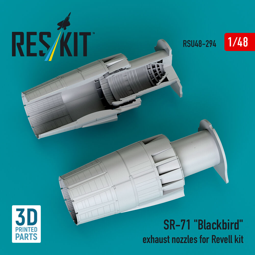 SR-71 Blackbird exhaust nozzles for Revell kit (3D printed)