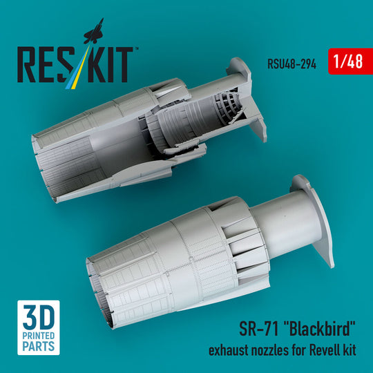 SR-71 Blackbird exhaust nozzles for Revell kit (3D printed)