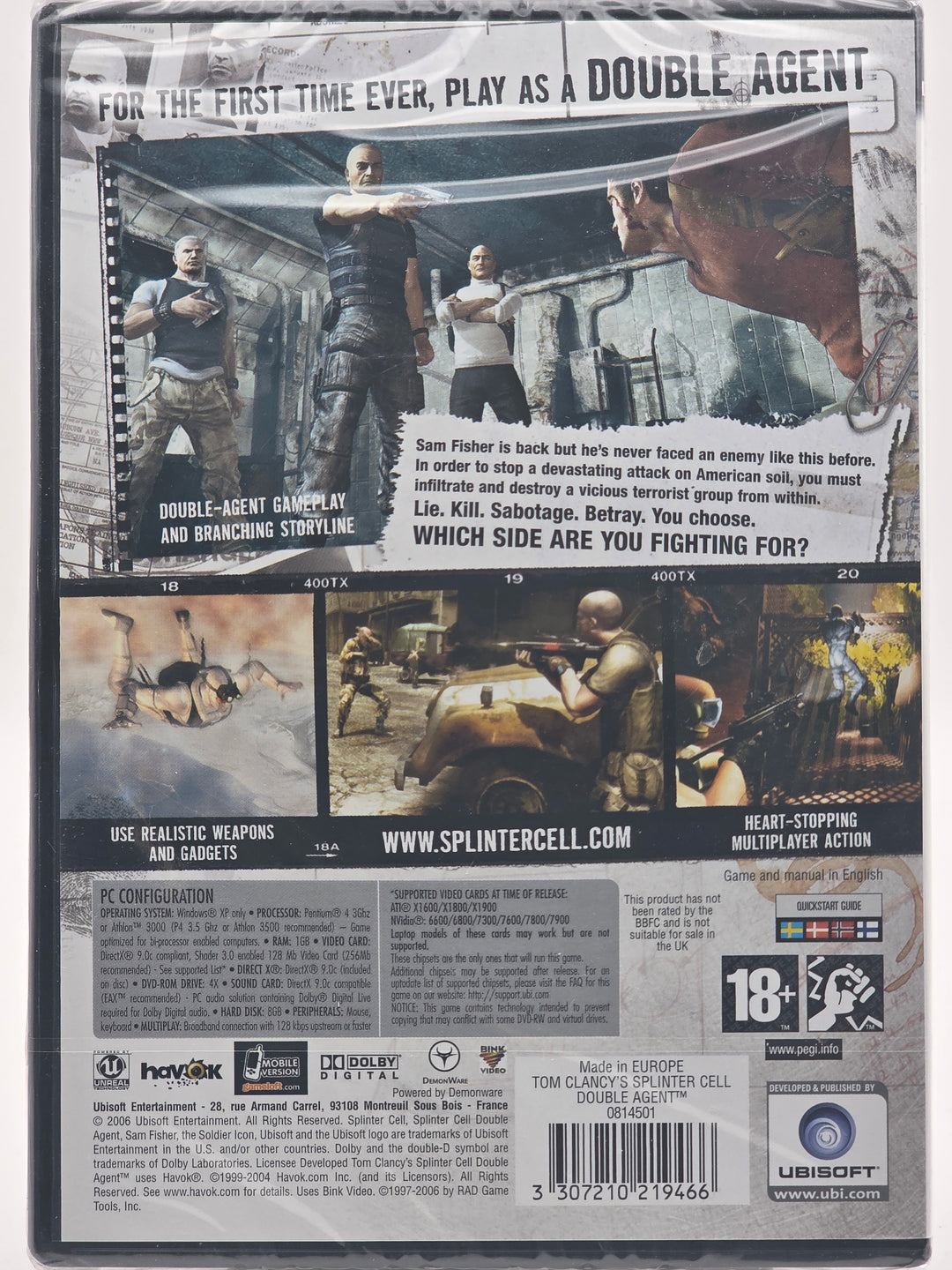 Tom Clancy’s Splinter Cell: Double Agent. PC-spill.