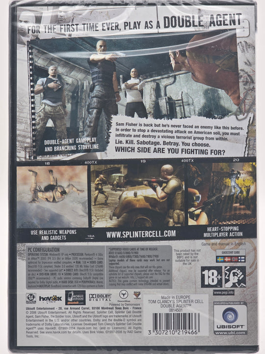 Tom Clancy’s Splinter Cell: Double Agent. PC-spill.