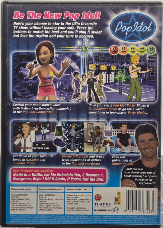Pop Idol: Official Video Game. PC-spill.