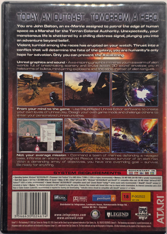 Unreal II: The Awakening. PC-spill.
