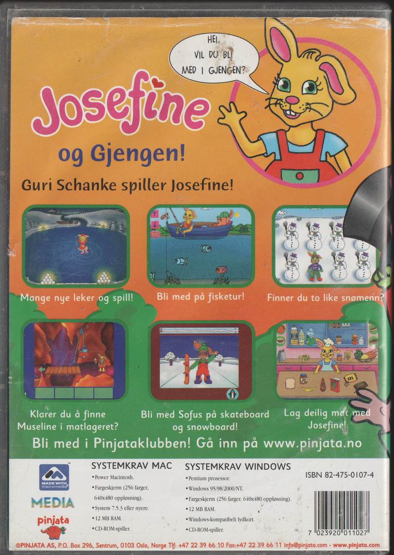 Josefine og Gjengen!. PC-spill.