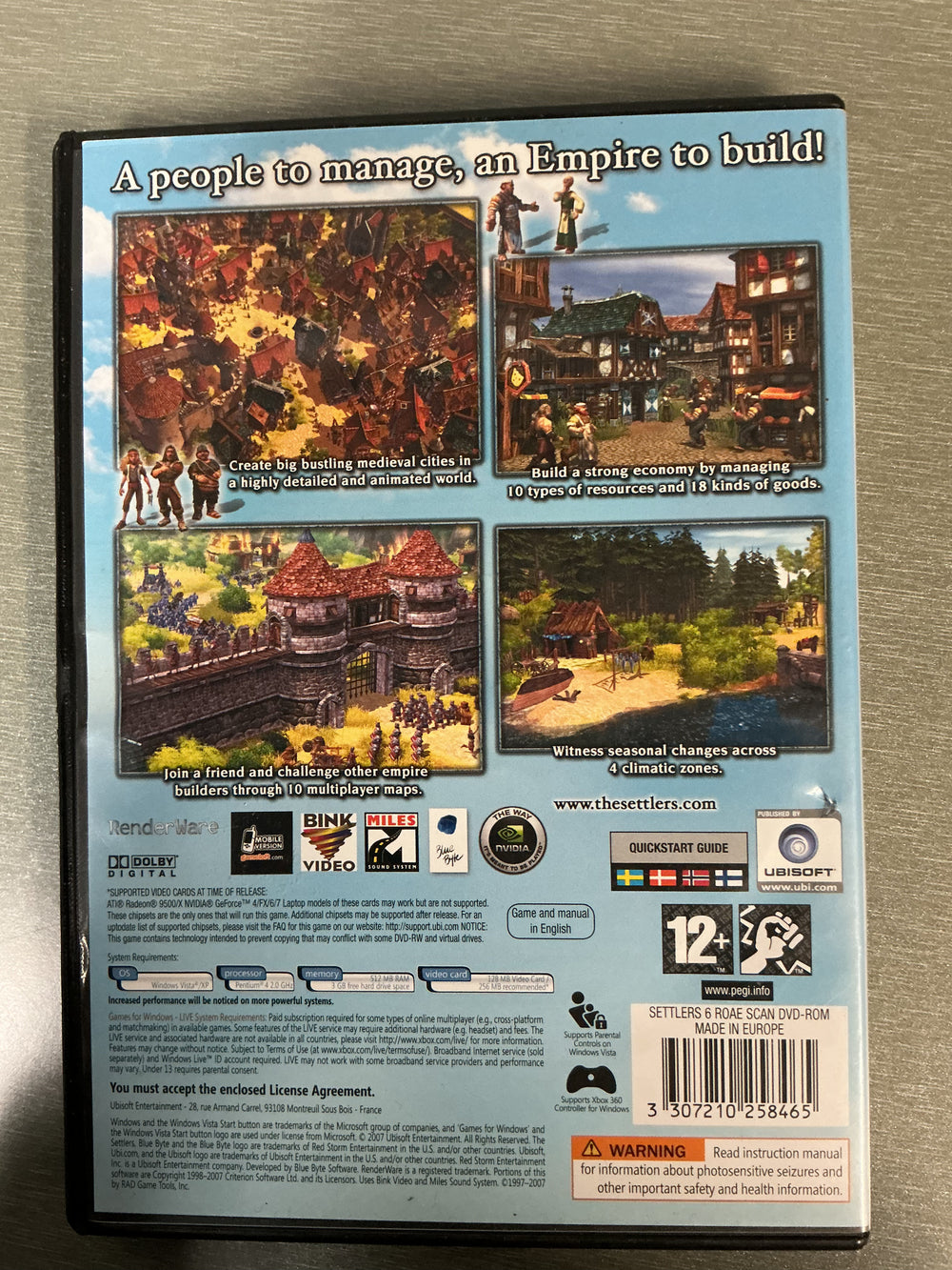 The Settlers: Rise of an Empire. PC-spill.