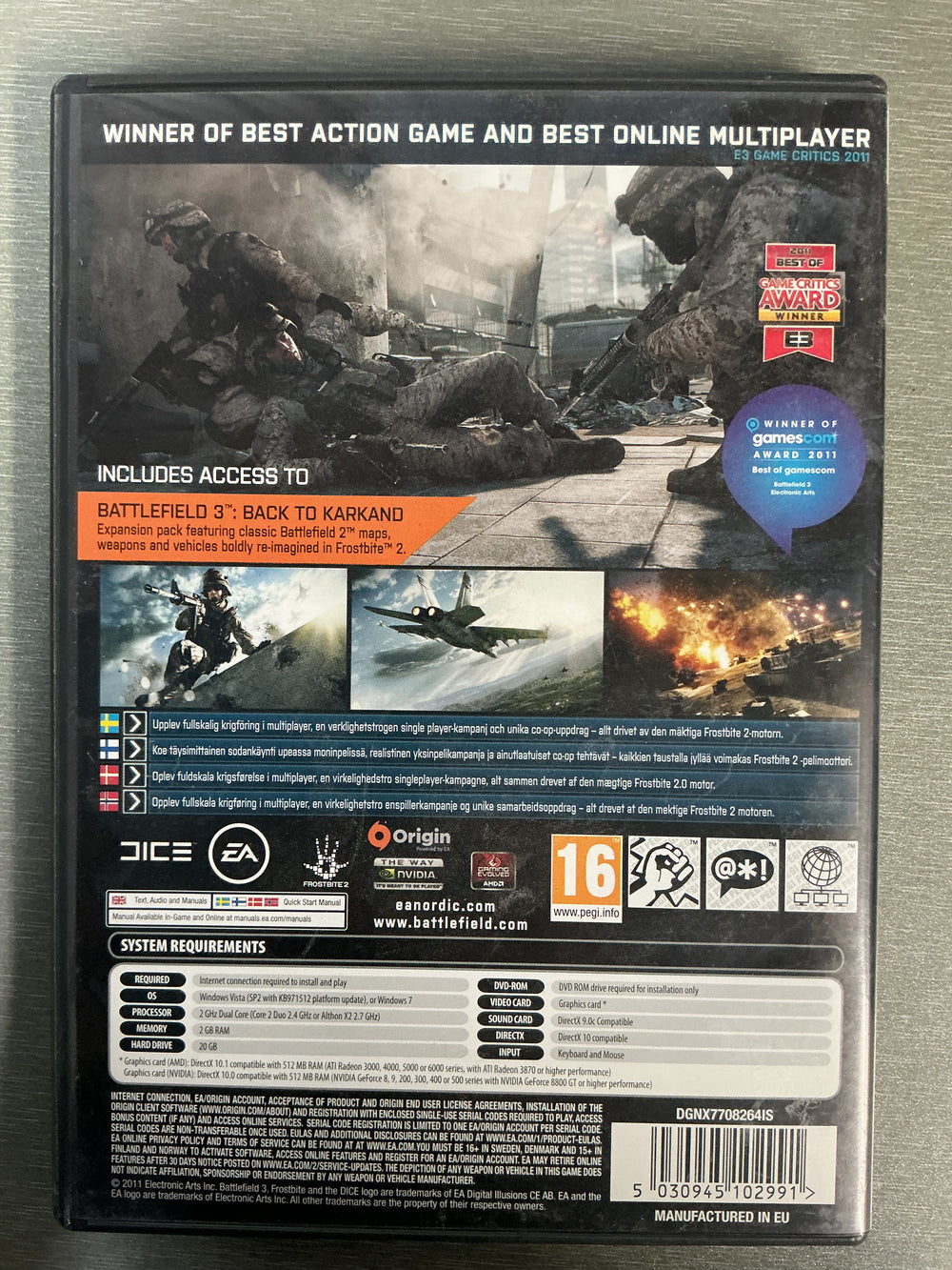 Battlefield 3: Limited Edition. PC-spill.