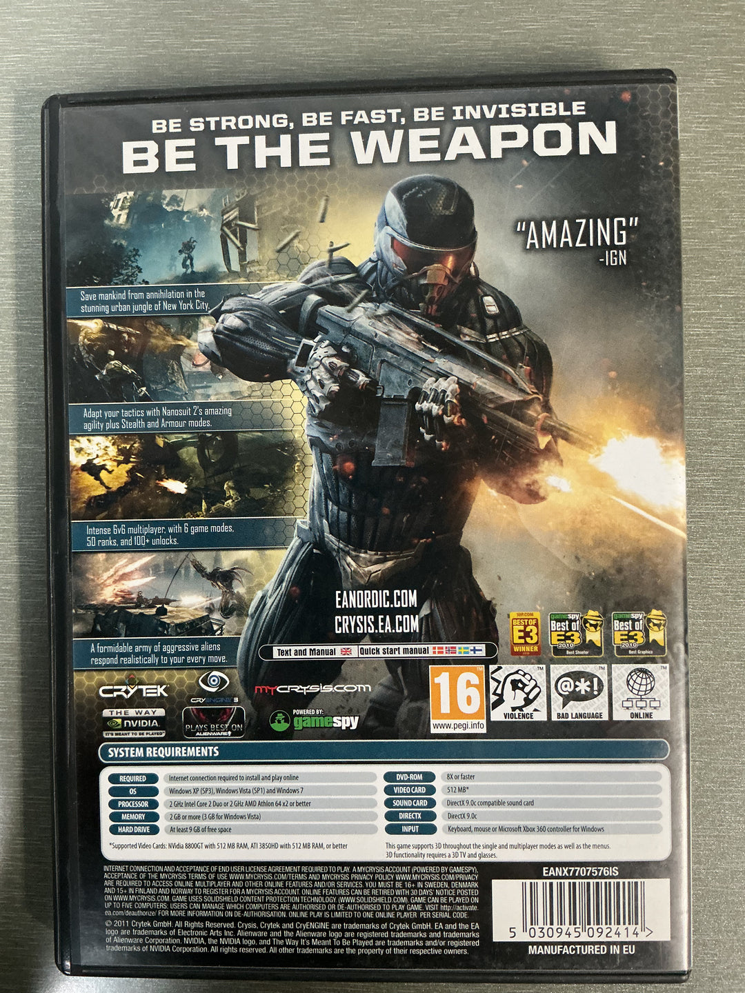 Crysis 2. PC-spill.