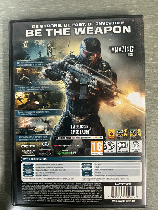 Crysis 2. PC-spill.