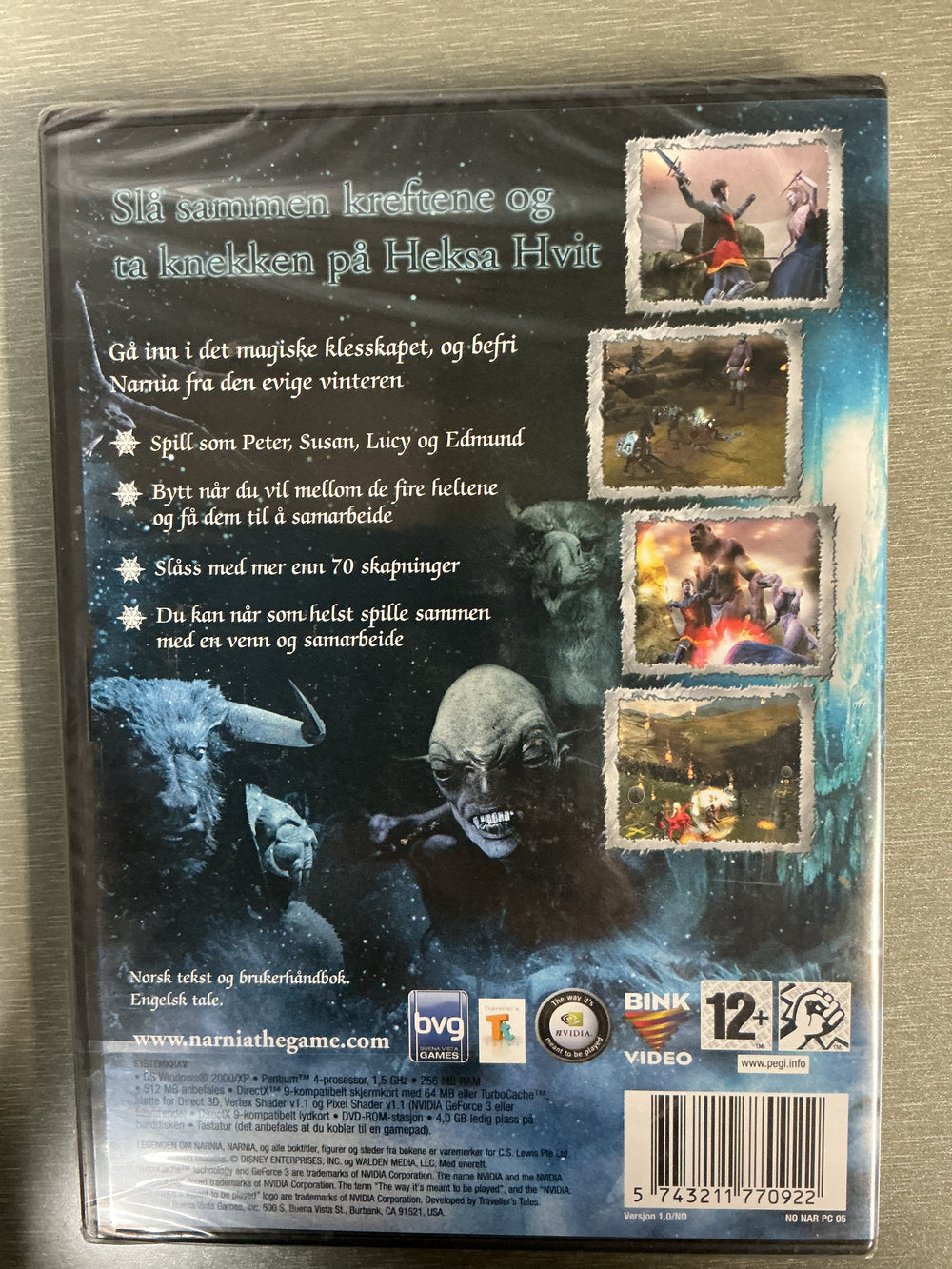 Legenden om Narnia: Løven, heksa og klesskapet. PC-spill.