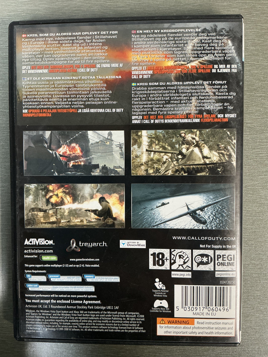 Call of Duty: World at War. PC-spill.