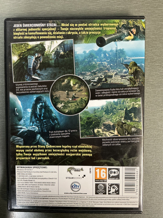 Sniper: Ghost Warrior. PC-spill.