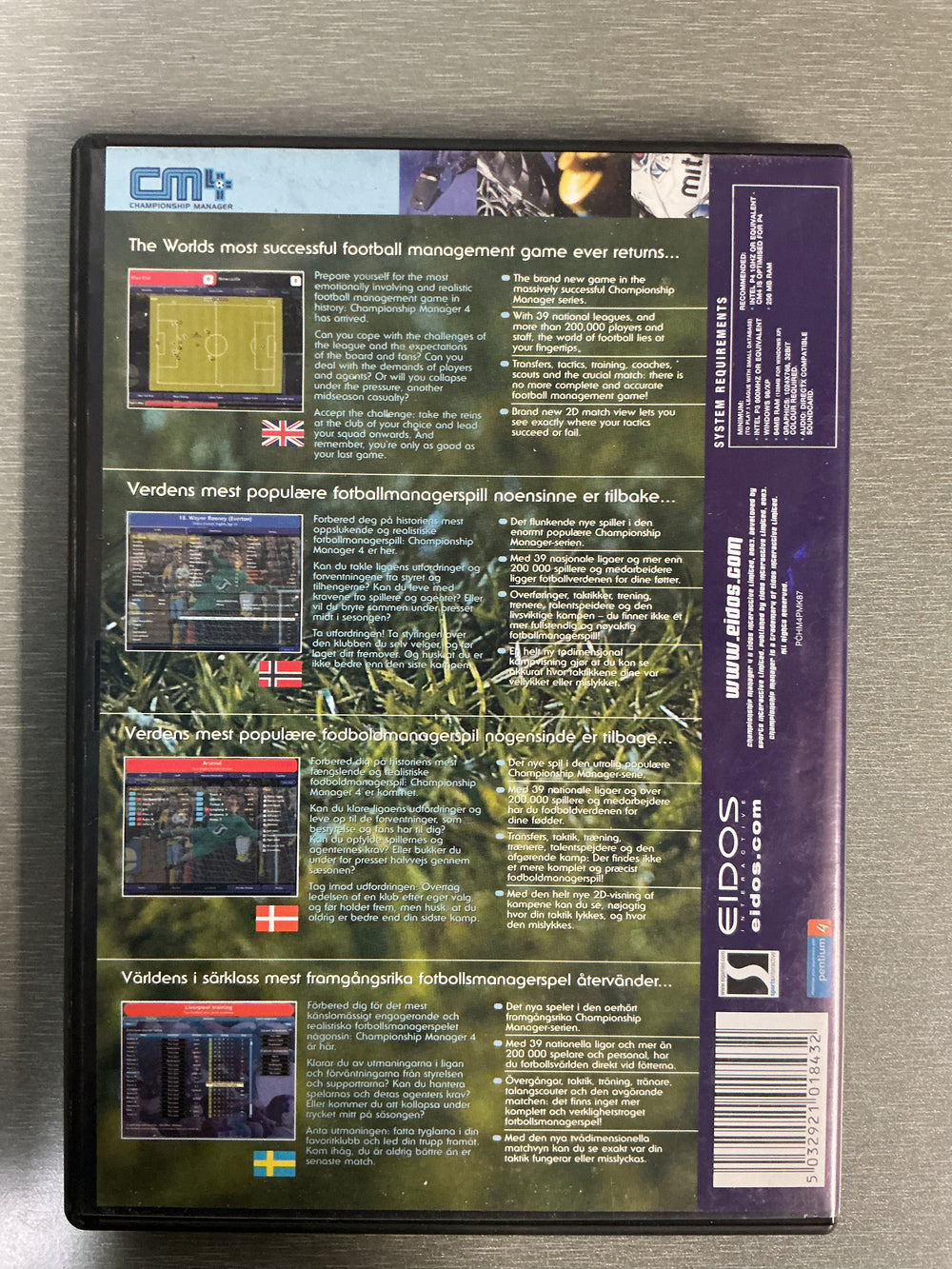 Championship Manager 4. PC-spill.