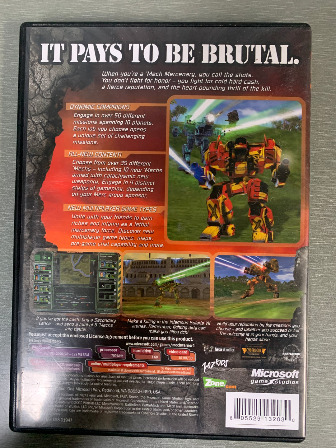 MechWarrior 4: Mercenaries. PC-spill.