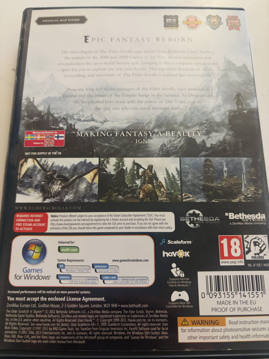 The Elder Scrolls V: Skyrim. PC-spill.