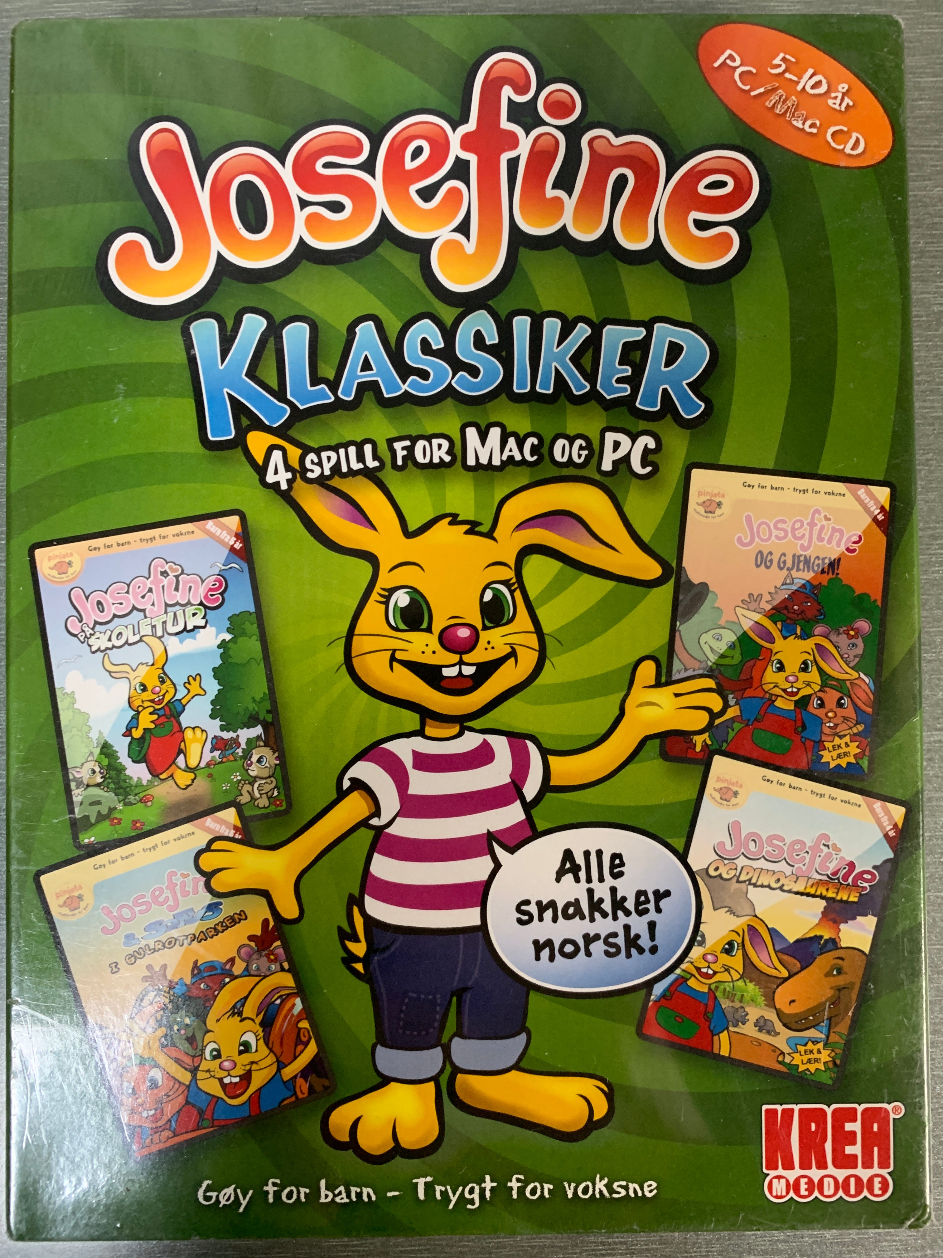 Josefine Klassiker: 4 Spill for Mac og PC. PC-spill.